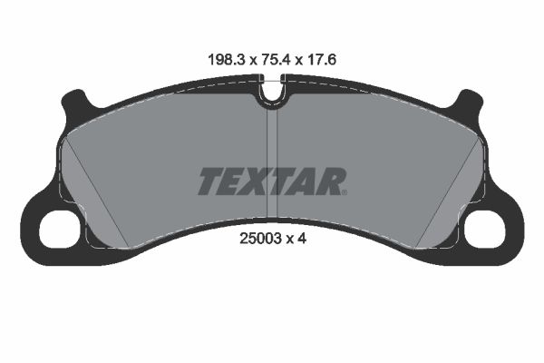 TEXTAR stabdžių trinkelių rinkinys, diskinis stabdys 2500301