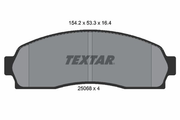 TEXTAR Комплект тормозных колодок, дисковый тормоз 2506801