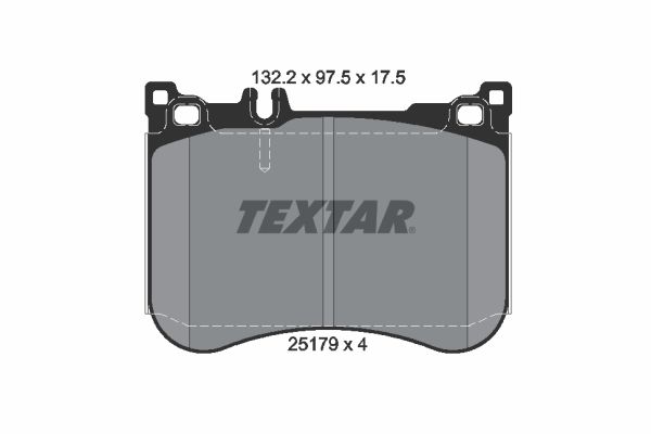 TEXTAR Комплект тормозных колодок, дисковый тормоз 2517903