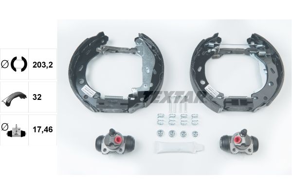 TEXTAR Комплект тормозных колодок 84057400