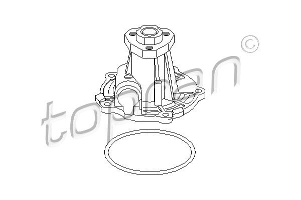 TOPRAN Водяной насос 100 314
