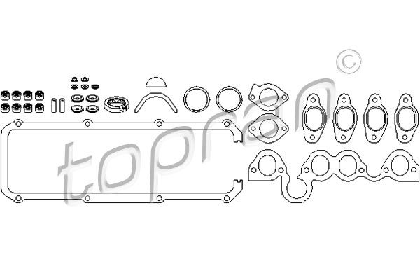 TOPRAN Комплект прокладок, головка цилиндра 101 479