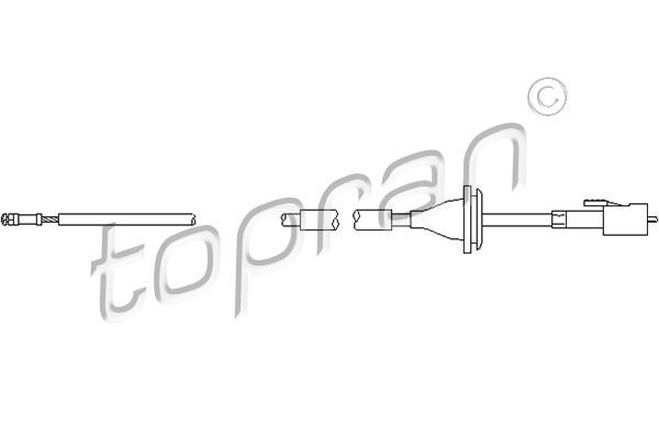 TOPRAN Тросик спидометра 103 336