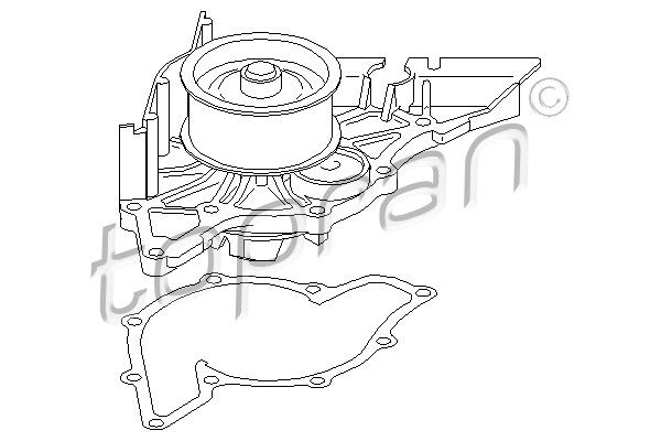 TOPRAN Водяной насос 107 817