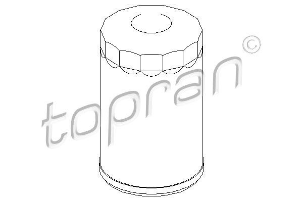 TOPRAN alyvos filtras 108 207