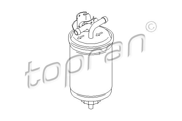 TOPRAN Топливный фильтр 109 049