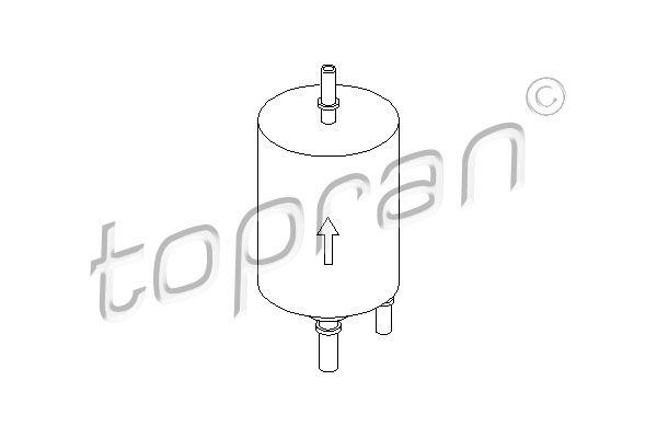 TOPRAN Топливный фильтр 110 934