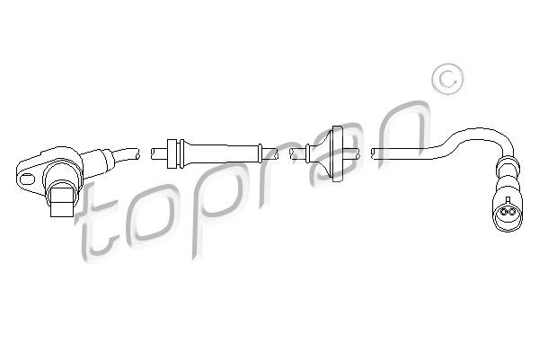 TOPRAN Датчик, частота вращения колеса 111 074