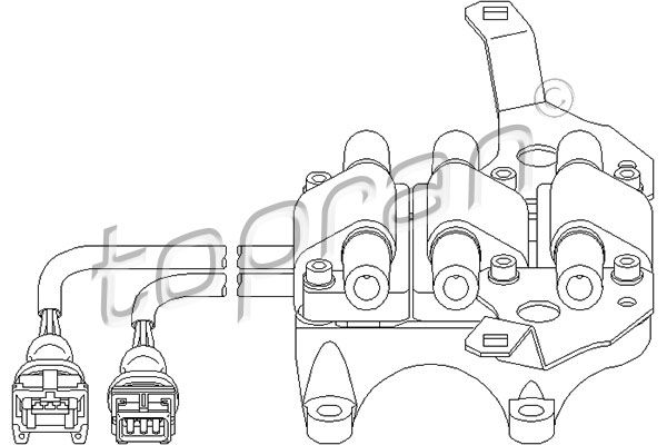 TOPRAN Катушка зажигания 111 742
