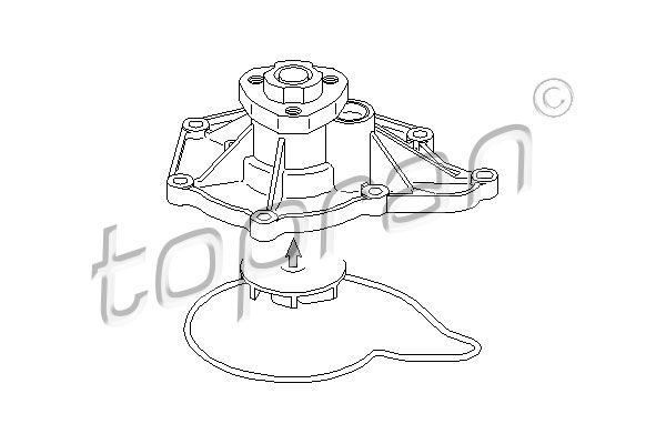 TOPRAN Водяной насос 113 150