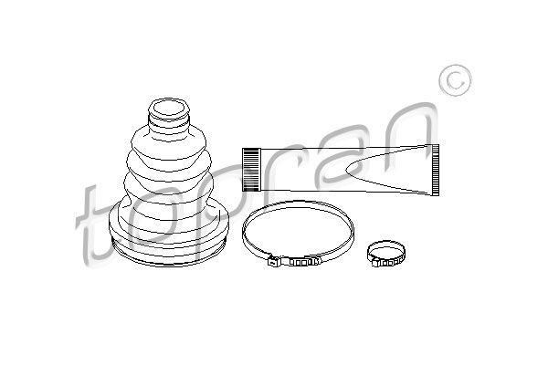 TOPRAN Комплект пылника, приводной вал 200 526