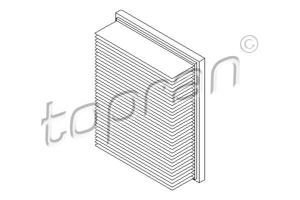 TOPRAN Воздушный фильтр 201 653