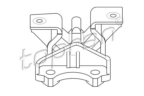 TOPRAN Подвеска, двигатель 207 763