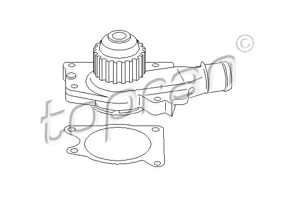 TOPRAN Водяной насос 300 810