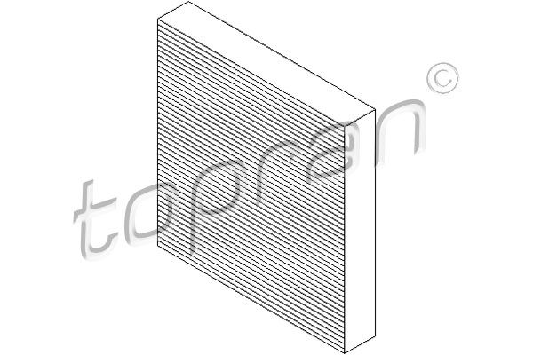 TOPRAN filtras, salono oras 302 081