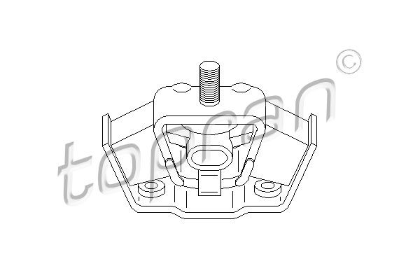 TOPRAN Подвеска, двигатель 400 040