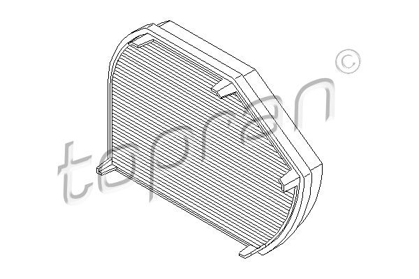 TOPRAN filtras, salono oras 400 202