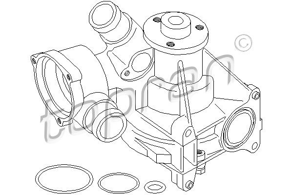 TOPRAN Водяной насос 400 404