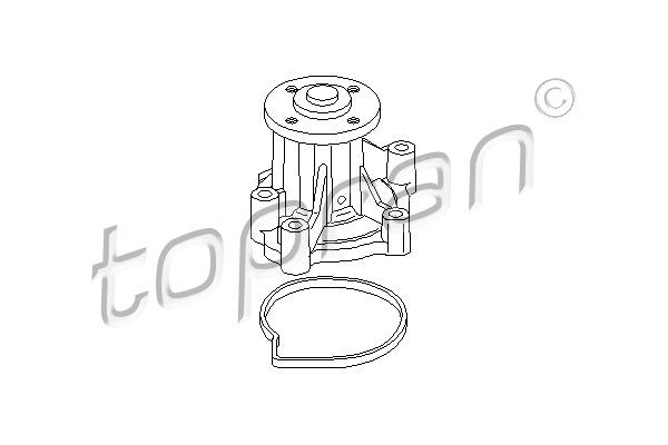 TOPRAN Водяной насос 400 407