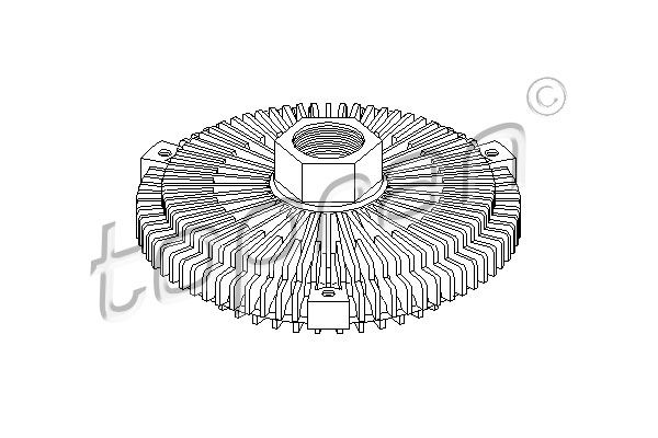 TOPRAN sankaba, radiatoriaus ventiliatorius 400 925