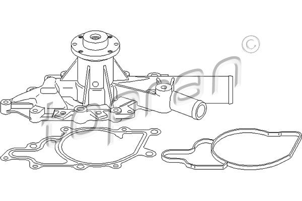 TOPRAN Водяной насос 401 180
