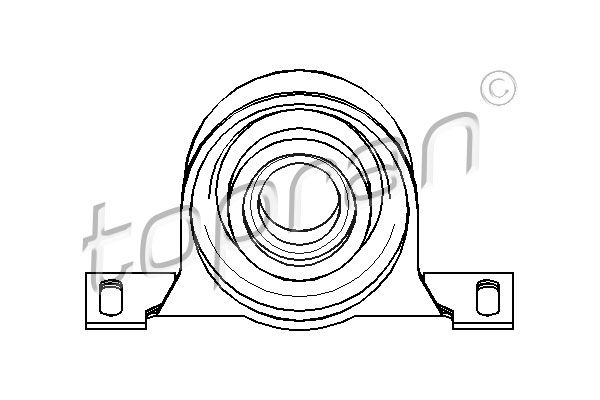 TOPRAN Подвеска, карданный вал 500 014
