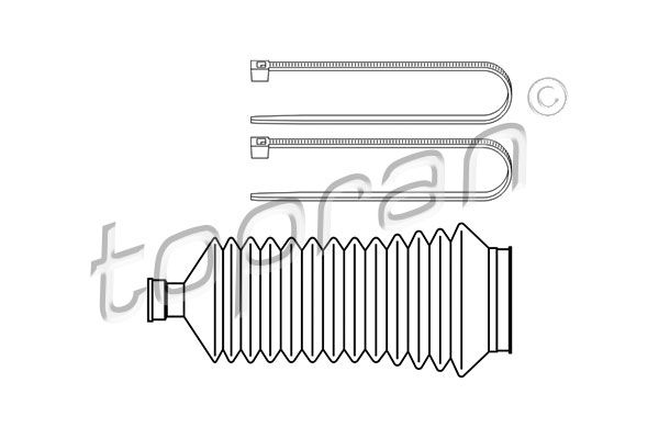 TOPRAN Комплект пыльника, рулевое управление 700 374
