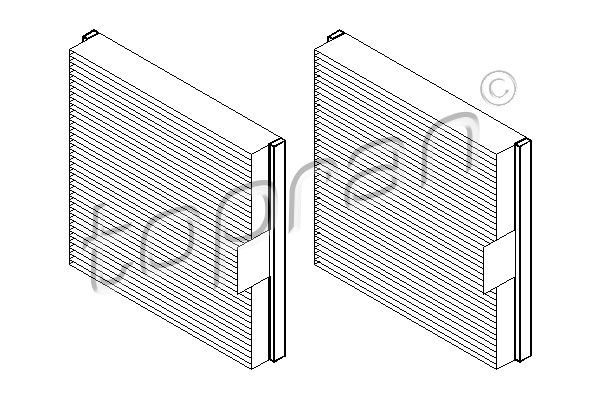 TOPRAN Фильтр, воздух во внутренном пространстве 700 489