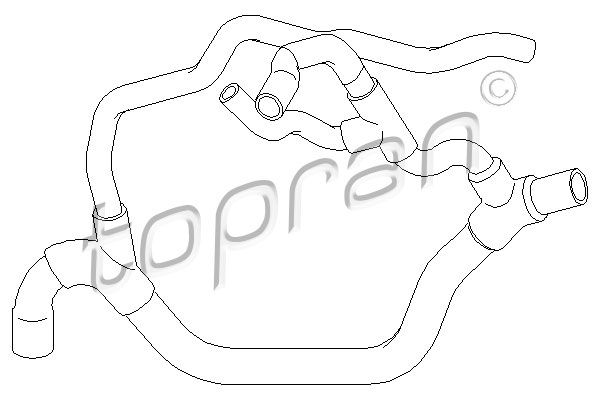 TOPRAN Шланг радиатора 700 509