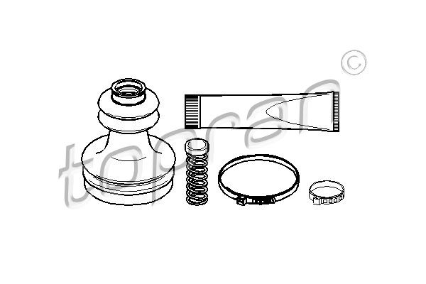 TOPRAN Комплект пылника, приводной вал 700 724