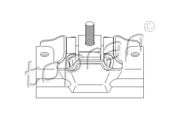 TOPRAN Подвеска, двигатель 720 355