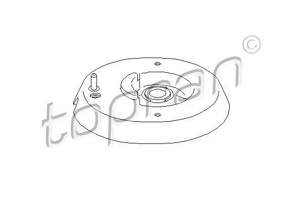 TOPRAN Опора стойки амортизатора 721 809