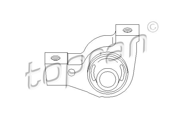 TOPRAN Кронштейн, подушки рычага 722 158
