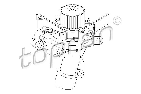 TOPRAN Водяной насос 722 284