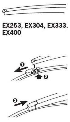 TRICO valytuvo gumelė EX400
