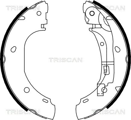 TRISCAN stabdžių trinkelių komplektas 8100 10007