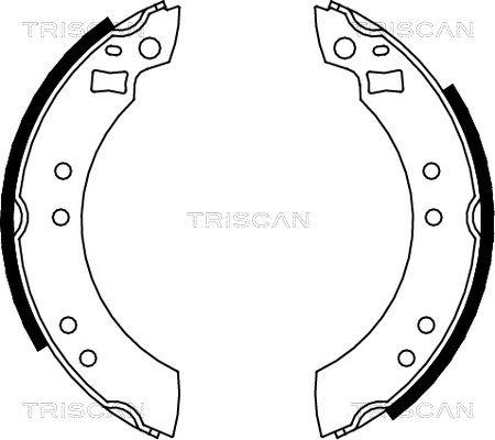 TRISCAN stabdžių trinkelių komplektas 8100 10280