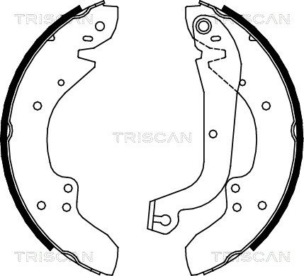 TRISCAN stabdžių trinkelių komplektas 8100 10374