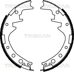 TRISCAN Комплект тормозных колодок 8100 10378