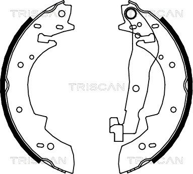 TRISCAN stabdžių trinkelių komplektas 8100 10447