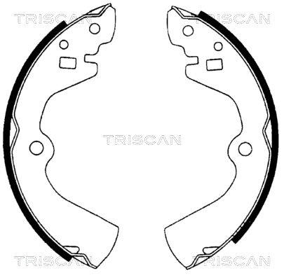 TRISCAN stabdžių trinkelių komplektas 8100 10464