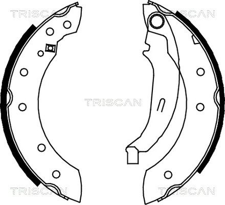 TRISCAN Комплект тормозных колодок 8100 10572