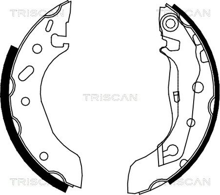 TRISCAN stabdžių trinkelių komplektas 8100 10586