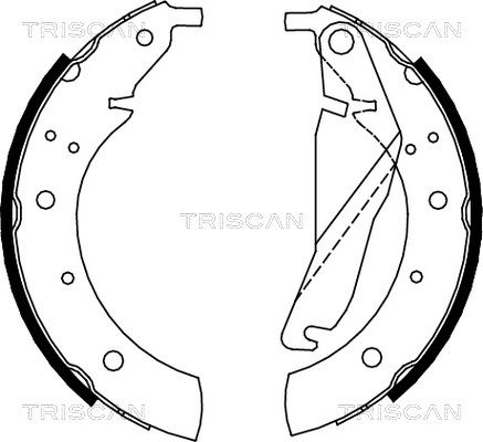 TRISCAN Комплект тормозных колодок 8100 11432