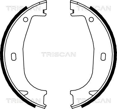 TRISCAN Комплект тормозных колодок, стояночная тормозная с 8100 11553