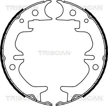TRISCAN stabdžių trinkelių komplektas, stovėjimo stabdis 8100 13030