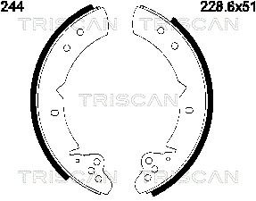 TRISCAN Комплект тормозных колодок 8100 13525