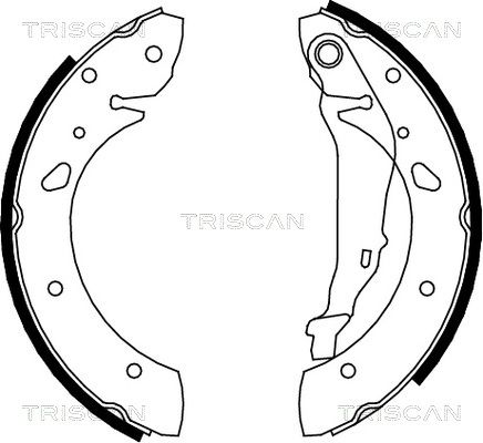 TRISCAN Комплект тормозных колодок 8100 13624