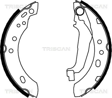 TRISCAN Комплект тормозных колодок 8100 14543