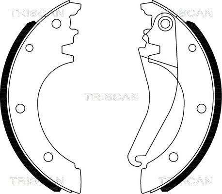 TRISCAN Комплект тормозных колодок 8100 15027